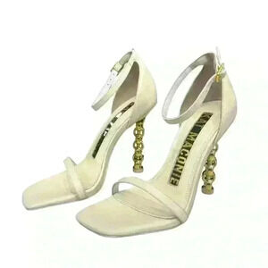 Kat Maconie Erin Ankle Strap Sandal in Ice Cream, Size 5